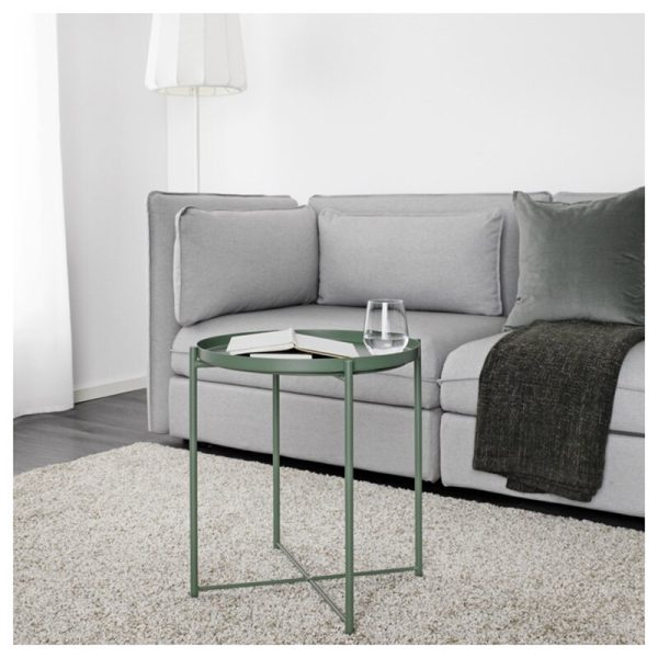 Creative Round Nordic iron coffee End Side tables Furniture for home Bedside Sofa Tea Fruit Small Desk Garden Mobile Low Tables - Image 2