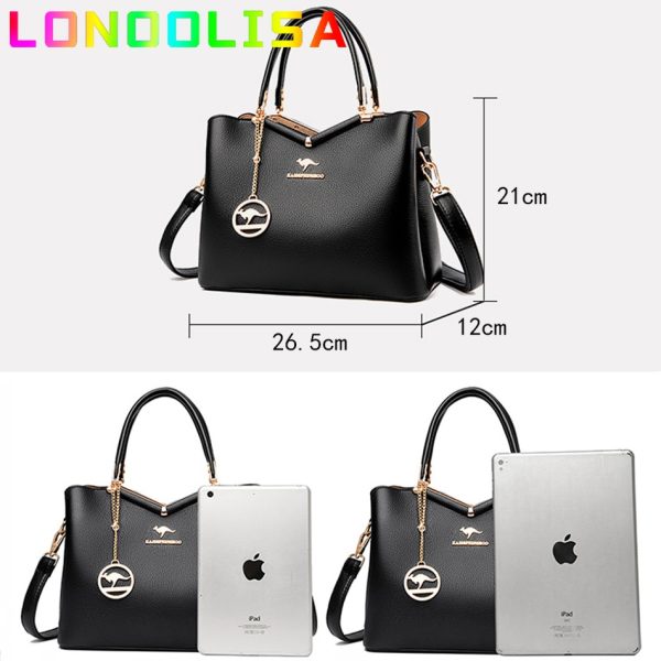 Fashion Designer 3 Layers Women Handbags Purses High Quality Luxury Shoulder Crossbody Bags Large Capatity Tote Ladies Hand Sac - Image 4