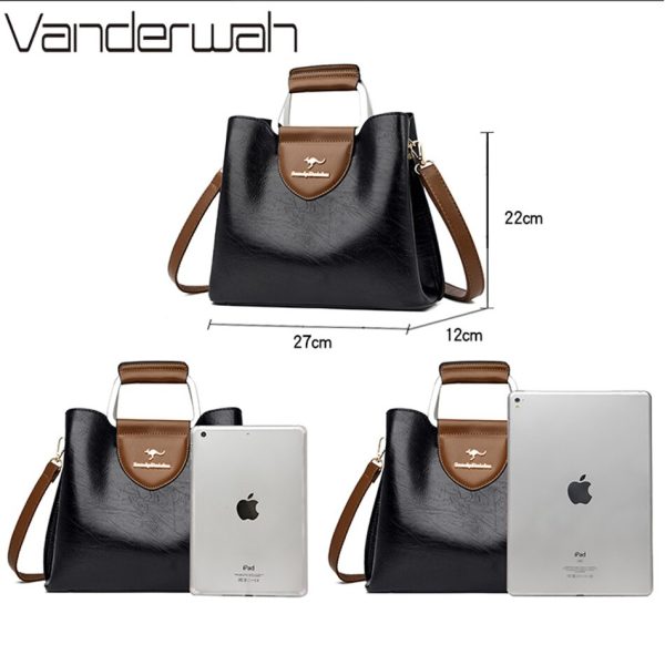 Genuine Brand Tote Bag Leather Luxury Handbags Women Bags Designer Handbags High Quality Ladies Crossbody Hand Bags for Women - Image 4